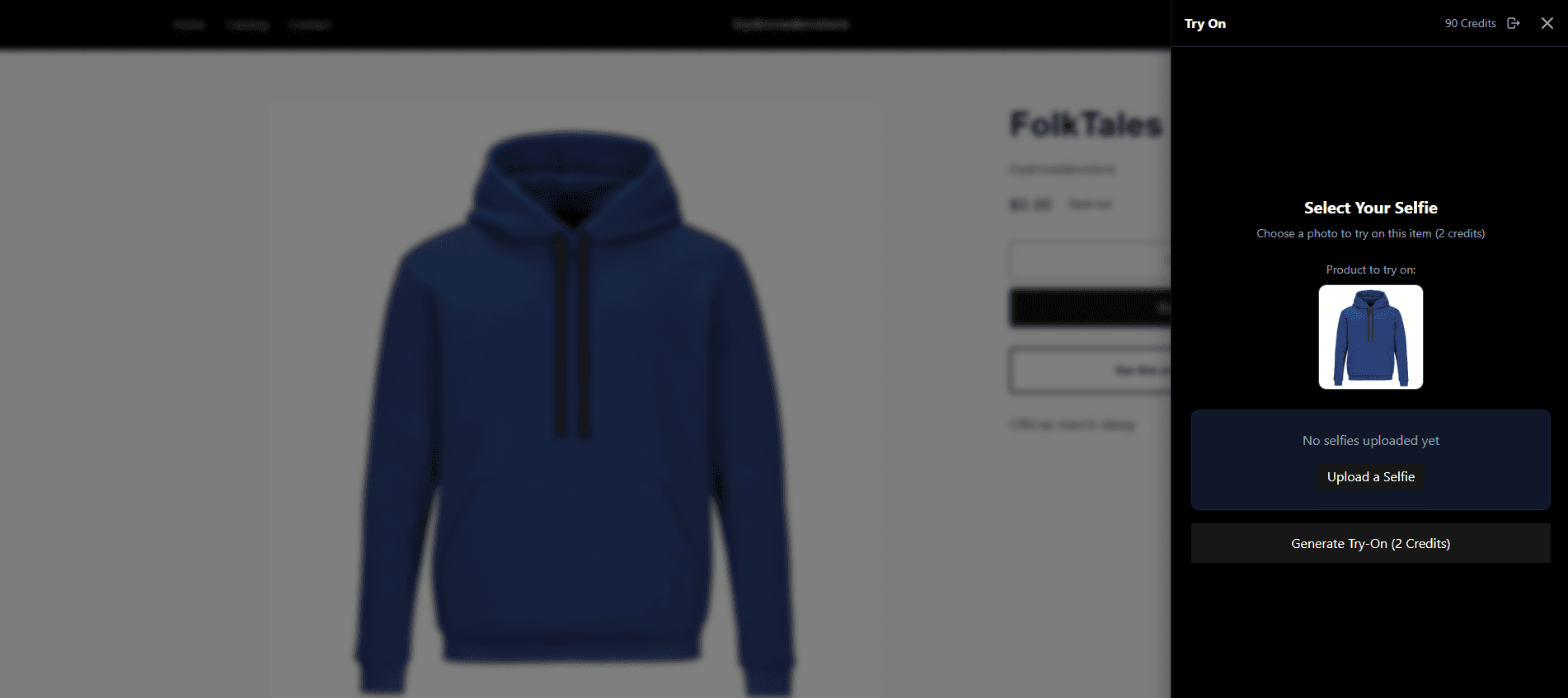 TryDrobe Shopify Plugin Demo